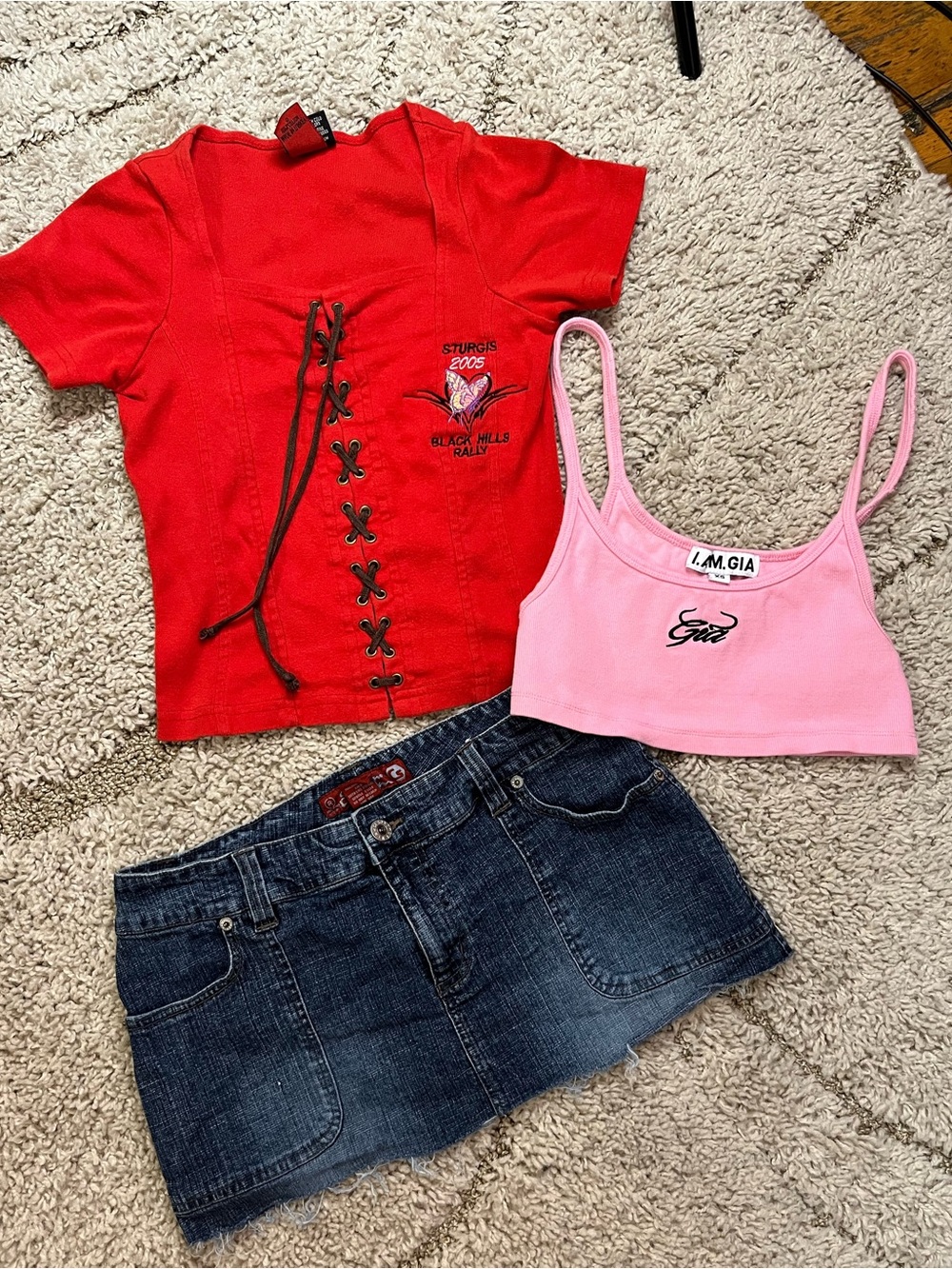 Cute vintage skirt and tops